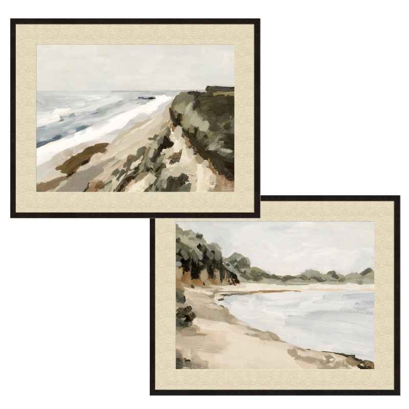 Framed Gicl&eacute;e Wall Art - Bluff Bay Set of 2